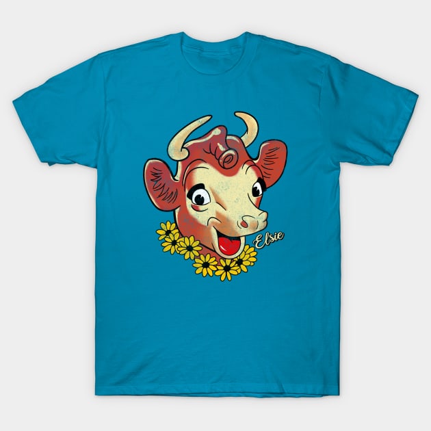 Vintage Elsie the Cow T-Shirt by OniSide